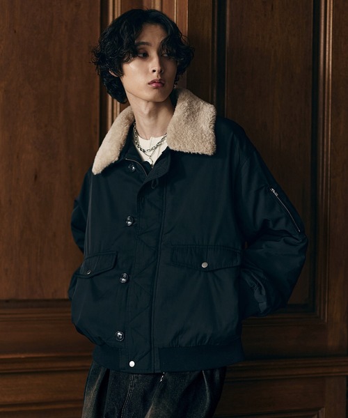 Bleme（ブレム）の「2WAYフライトジャケット / N-2B ミリタリー