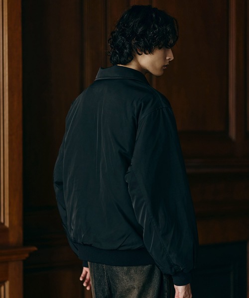 Bleme（ブレム）の「2WAYフライトジャケット / N-2B ミリタリー ジャケット 【襟ファー取り外し可能】（ミリタリージャケット・メンズ・ブラック系/ベージュ系/カーキ系・M/S/XL/L）」の14枚目の写真