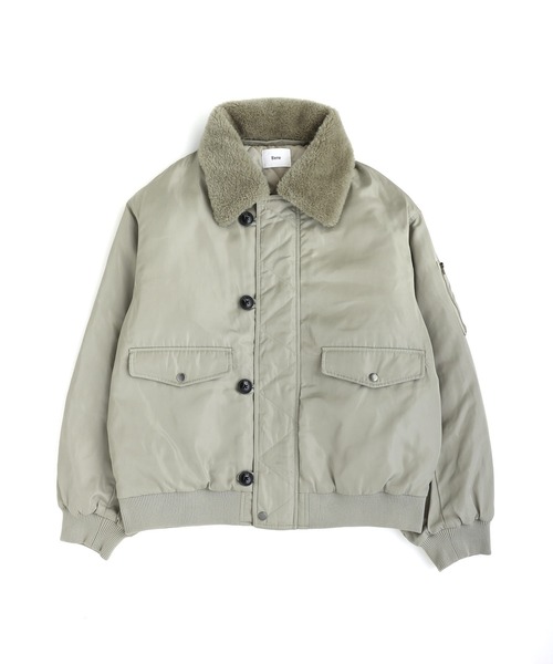 2WAYフライトジャケット / N-2B ミリタリー ジャケット 【襟ファー