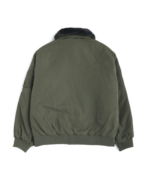2WAYフライトジャケット / N-2B ミリタリー ジャケット 【襟ファー