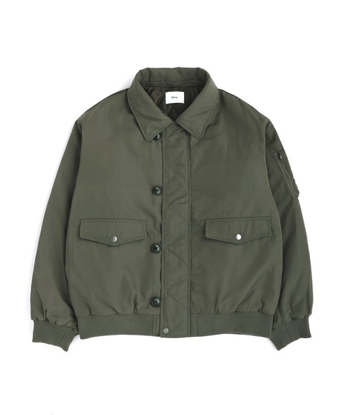 2WAYフライトジャケット / N-2B ミリタリー ジャケット 【襟ファー