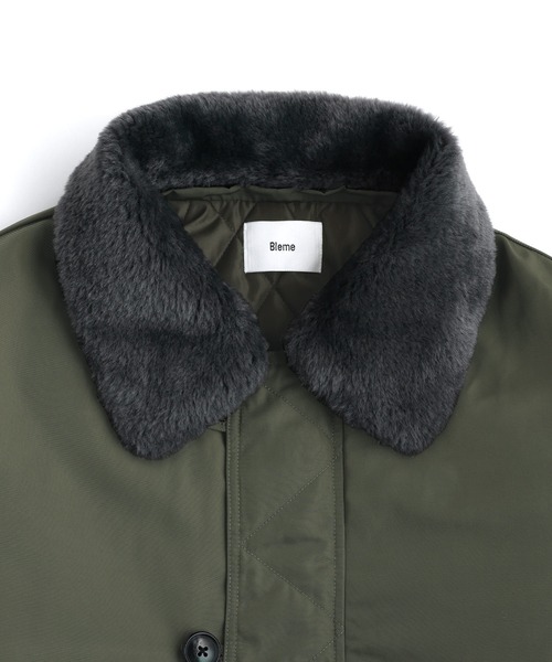 2WAYフライトジャケット / N-2B ミリタリー ジャケット 【襟ファー