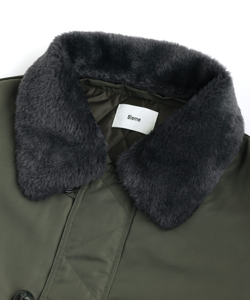 2WAYフライトジャケット / N-2B ミリタリー ジャケット 【襟ファー