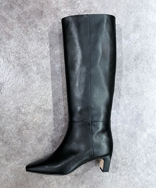 enchanted(エンチャンテッド)の「《APOM》本革ワイドシャフトロングブーツ(ブーツ・レディース・ブラック系その他/ブラウン/ブラック・38/37/36/35/40/39)」の6枚目の写真