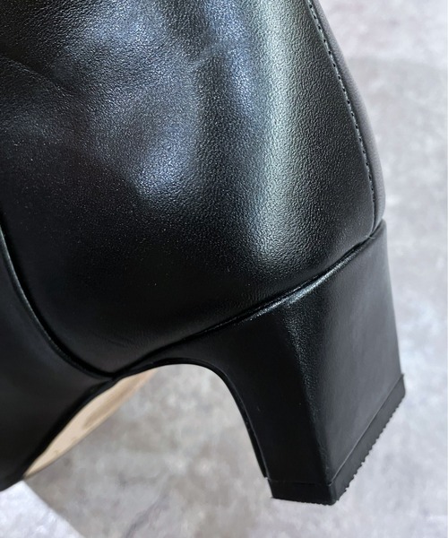 enchanted(エンチャンテッド)の「《APOM》本革ワイドシャフトロングブーツ(ブーツ・レディース・ブラック系その他/ブラウン/ブラック・38/37/36/35/40/39)」の8枚目の写真