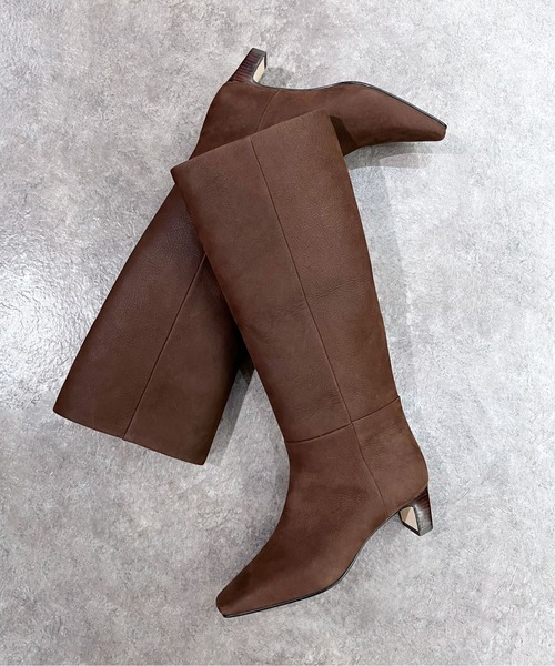 enchanted(エンチャンテッド)の「《APOM》本革ワイドシャフトロングブーツ(ブーツ・レディース・ブラック系その他/ブラウン/ブラック・38/37/36/35/40/39)」の11枚目の写真