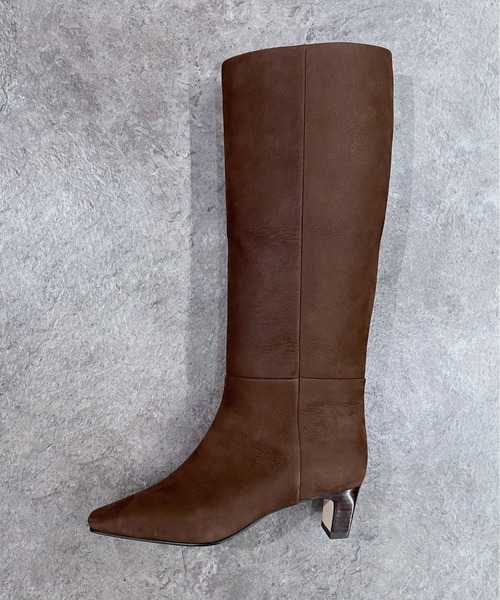 enchanted(エンチャンテッド)の「《APOM》本革ワイドシャフトロングブーツ(ブーツ・レディース・ブラック系その他/ブラウン/ブラック・38/37/36/35/40/39)」の12枚目の写真