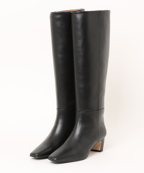 enchanted(エンチャンテッド)の「《APOM》本革ワイドシャフトロングブーツ(ブーツ・レディース・ブラック系その他/ブラウン/ブラック・38/37/36/35/40/39)」の4枚目の写真