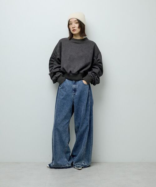 Green　Parks（グリーンパークス）の「ラメニット帽（ニットキャップ/ビーニー・レディース・アイボリー/ブラック/グレー・FREE）」の20枚目の写真