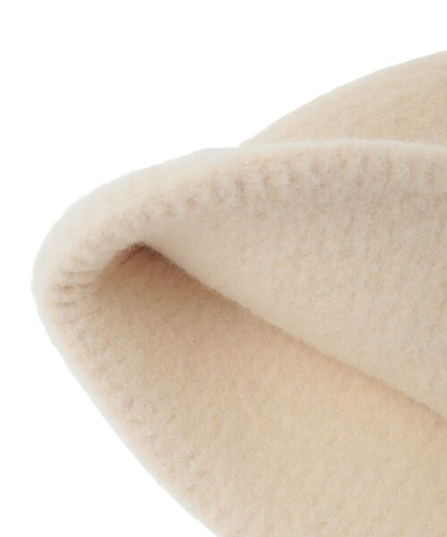 Green　Parks（グリーンパークス）の「ラメニット帽（ニットキャップ/ビーニー・レディース・アイボリー/ブラック/グレー・FREE）」の8枚目の写真