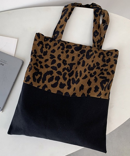 セール】FReePLACe/A4サイズ レオパード トートバッグ X12674（トート