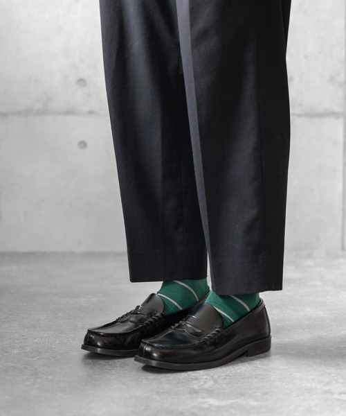 HARUSAKU CC(ハルサクシーシー)の「HARUSAKU CC:カジュアル クルーソックス3Pセット(ソックス/靴下・メンズ・グリーン/ブラウン/チャコールグレー・M/L)」の10枚目の写真