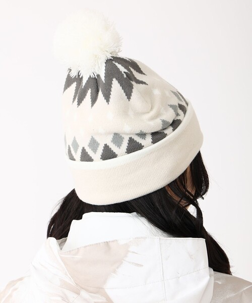 Columbia(コロンビア)の「Columbia/ラペルパス ニットキャップ/コロンビア(ニットキャップ/ビーニー・レディース・ブラック/ホワイト・ONE SIZE)」の7枚目の写真