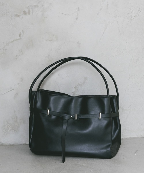 A part by(アパートバイ)の「ベルトツキバッグ(トートバッグ・レディース・ブラウン/ブラック・FREE)」の20枚目の写真