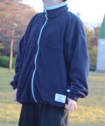 DISCUS ATHLETIC（ディスカス　アスレチック）の「【DISCUS ATHLETIC/ディスカス アスレチック】フリースパイピング配色フルＺＩＰハイネック(無地＆総柄)（ブルゾン）」