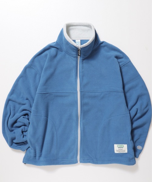 DISCUS ATHLETIC（ディスカス　アスレチック）の「【DISCUS ATHLETIC/ディスカス アスレチック】フリースパイピング配色フルＺＩＰハイネック(無地＆総柄)（ブルゾン・レディース・チャコール/オートミール/ネイビー/ブルー/その他・M/LL/L）」の17枚目の写真