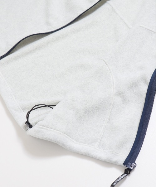 DISCUS ATHLETIC（ディスカス　アスレチック）の「【DISCUS ATHLETIC/ディスカス アスレチック】フリースパイピング配色フルＺＩＰハイネック(無地＆総柄)（ブルゾン・レディース・チャコール/オートミール/ネイビー/ブルー/その他・M/LL/L）」の22枚目の写真