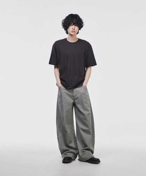 SIGNATURE（シグネチャ）の「カーブドツインダートコットンパンツ[グレー]（その他パンツ・レディース・その他・SMALL/MEDIUM/LARGE/X-LARGE）」の2枚目の写真