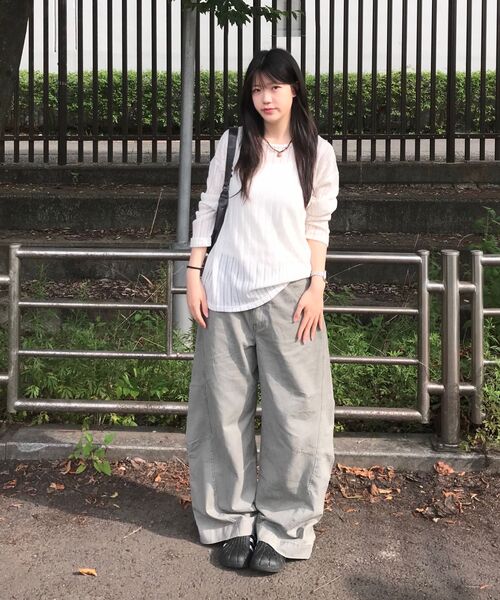 SIGNATURE（シグネチャ）の「カーブドツインダートコットンパンツ[グレー]（その他パンツ・レディース・その他・SMALL/MEDIUM/LARGE/X-LARGE）」の21枚目の写真