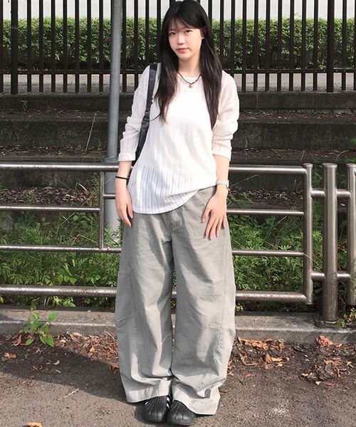 SIGNATURE（シグネチャ）の「カーブドツインダートコットンパンツ[グレー]（その他パンツ・レディース・その他・SMALL/MEDIUM/LARGE/X-LARGE）」の22枚目の写真