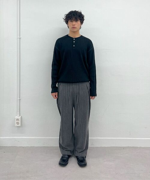 Millo Archive（ミロ アーカイブ）の「オブジェクトステッチロングスリーブ[ブラック]（Tシャツ/カットソー・メンズ・その他・LARGE/X-LARGE/MEDIUM）」の7枚目の写真