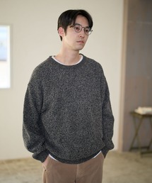 メランジモールニットプルオーバー
