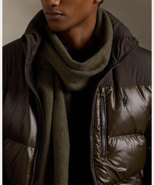 POLO RALPH LAUREN（ポロ ラルフ ローレン）の「リバーシブル ウールブレンド マフラー（マフラー・メンズ・グリーン・ONE）」の5枚目の写真
