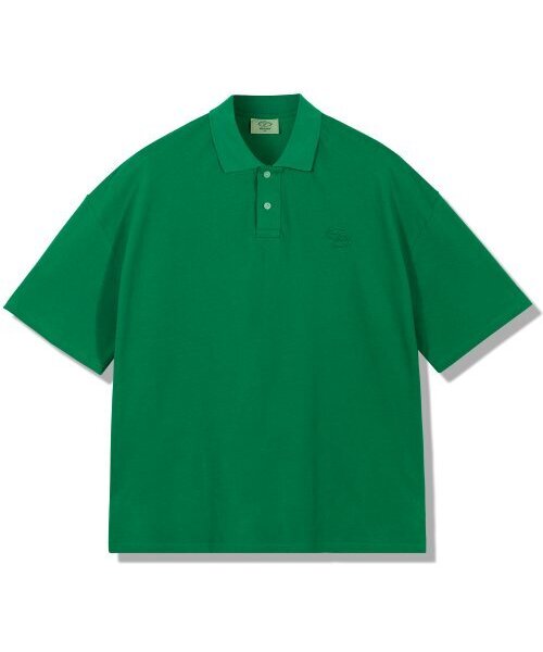 GUBIN(グビン)の「オーバーサイズPKカラーTシャツ - グリーン(ポロシャツ・レディース・その他・MEDIUM/LARGE)」の2枚目の写真