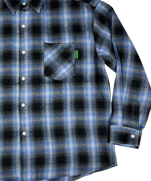 SK8ER ROCK（スケーターロック）の「Vintage Ombre Check Shirt ((Blue))（シャツ/ブラウス・レディース・その他・FREE）」の4枚目の写真