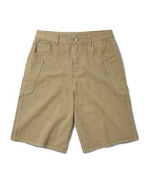 Verdnt（バーダント）の「レイヤードカーゴツイルコットンバミューダショーツ[ベージュ]（その他パンツ）」