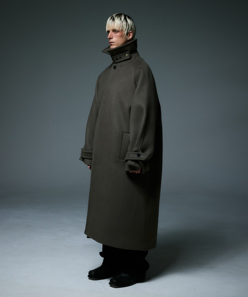LIBERE リベーレ / WWM BALMACAAN COAT カシミアウールメルトンオーバーサイズバルカマーンコート / 255114-255115