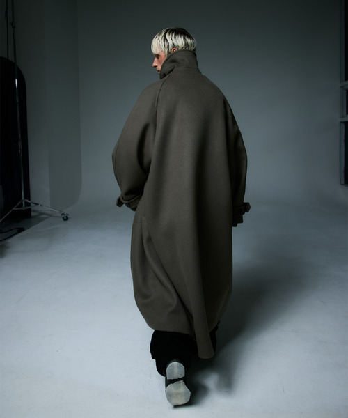 LIBERE リベーレ / WWM BALMACAAN COAT カシミアウールメルトンオーバーサイズバルカマーンコート / 255114-255115