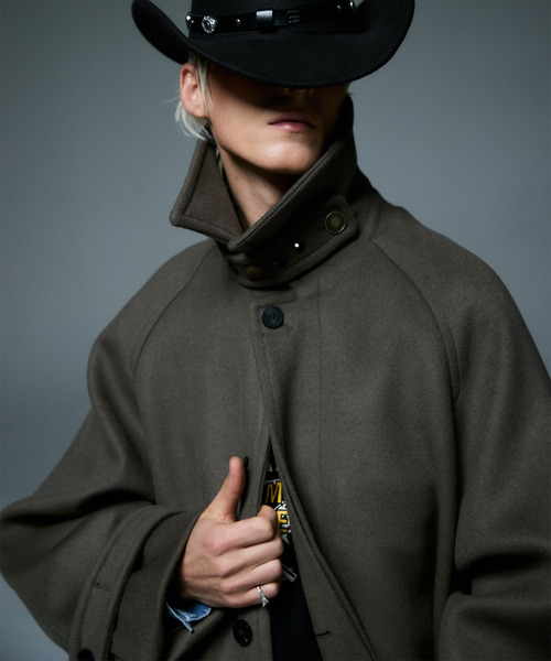 LIBERE リベーレ / WWM BALMACAAN COAT カシミアウールメルトンオーバーサイズバルカマーンコート / 255114-255115