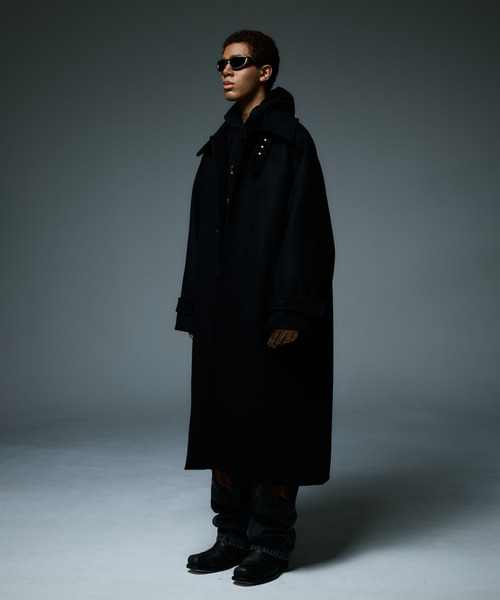 LIBERE リベーレ / WWM BALMACAAN COAT カシミアウールメルトンオーバーサイズバルカマーンコート / 255114-255115