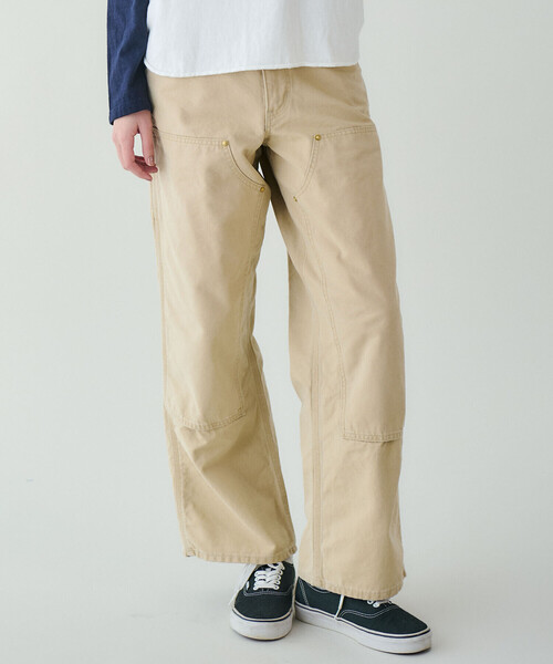 orSlow（オアスロウ）の「orSlow | 〈別注〉 DOUBLE KNEE WORK PANTS BEIGE WOMEN（その他パンツ・レディース・ベージュ・0/00）」の18枚目の写真
