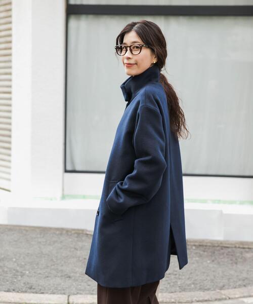 URBAN RESEARCH DOORS(アーバンリサーチドアーズ)の「『UR TECH』スタンドカラーコート(その他アウター・レディース・ネイビー/ベージュ系その他・MEDIUM)」の18枚目の写真