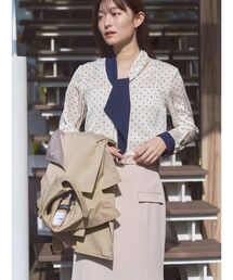 TONAL（トーナル）の「バイカラーボウタイブラウス（シャツ/ブラウス）」