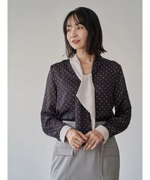 TONAL（トーナル）の「バイカラーボウタイブラウス（シャツ/ブラウス）」