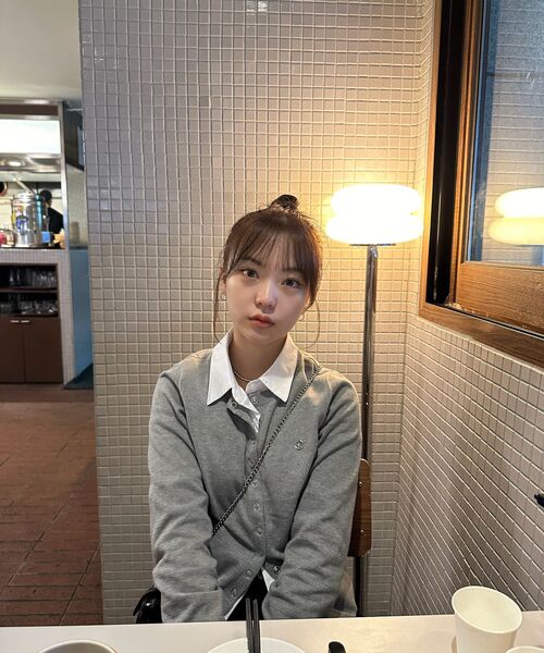 ROSEFRANTZ（ロゼフランツ）の「Eyelet Round Cardigan [Gray]（カーディガン/ボレロ・レディース・アッシュグレー・FREE）」の7枚目の写真