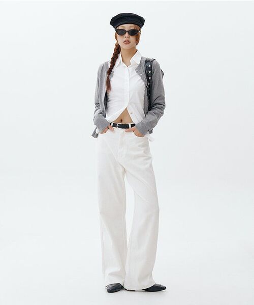 ROSEFRANTZ（ロゼフランツ）の「Eyelet Round Cardigan [Gray]（カーディガン/ボレロ・レディース・アッシュグレー・FREE）」の8枚目の写真