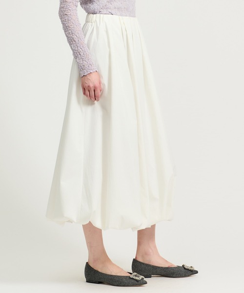 ESTNATION（エストネーション）の「ESTNATION / タックバルーン バックゴムスカート（スカート・レディース・オフホワイト/カーキ/ブラック・36/38）」の5枚目の写真