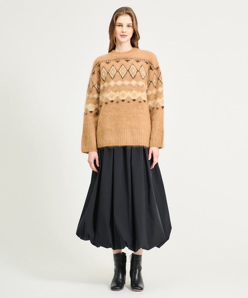 ESTNATION（エストネーション）の「ESTNATION / タックバルーン バックゴムスカート（スカート・レディース・オフホワイト/カーキ/ブラック・36/38）」の12枚目の写真