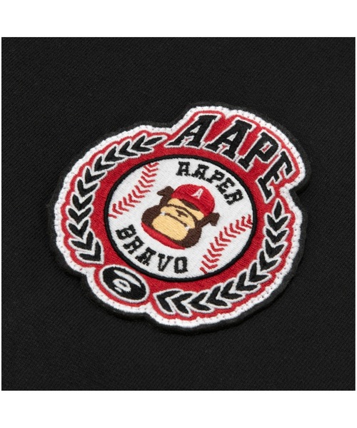 AAPE BY A BATHING APE（エーエイプバイアベイシングエイプ）の「AAPER "Baseball" BUTTON SWEAT HOODIE（パーカー・メンズ・ブラック・X-LARGE/MEDIUM/SMALL/LARGE/XX-LARGE）」の3枚目の写真