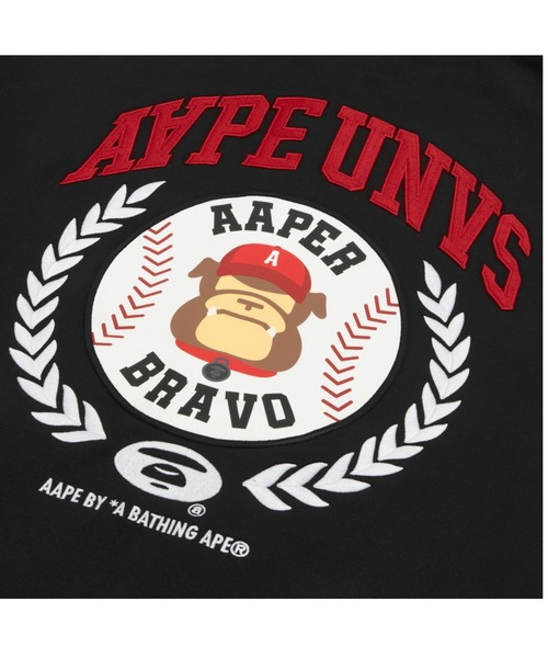 AAPE BY A BATHING APE（エーエイプバイアベイシングエイプ）の「AAPER "Baseball" BUTTON SWEAT HOODIE（パーカー・メンズ・ブラック・X-LARGE/MEDIUM/SMALL/LARGE/XX-LARGE）」の4枚目の写真