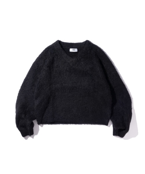 GOAT ESSENCE(ゴートエッセンス)の「ALPACA V-NECK KNIT SWEATER(ニット/セーター・メンズ・ブラック/グレー/ブラウン・2/3)」の2枚目の写真