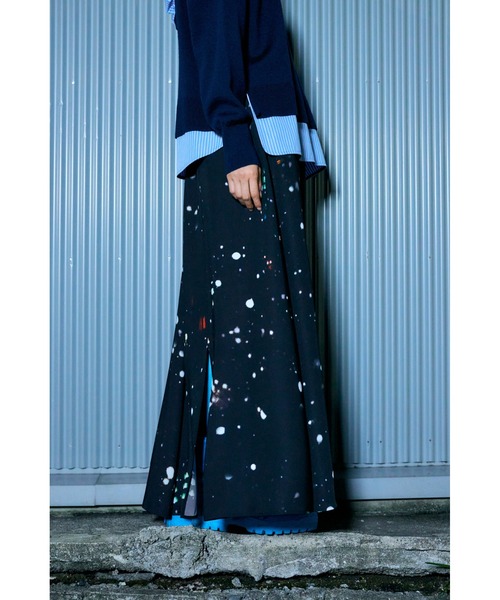 ENFOLD（エンフォルド）の「TOKYO SNOWING ランダムスリットスカート（スカート・レディース・ブラック・38/36）」の5枚目の写真