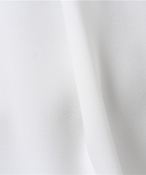 N.（N. Natural Beauty Basic）（エヌエヌナチュラルビューティーベーシック）の「プレートネックブラウス（シャツ/ブラウス・レディース・ホワイト/ネイビー・MEDIUM）」の4枚目の写真