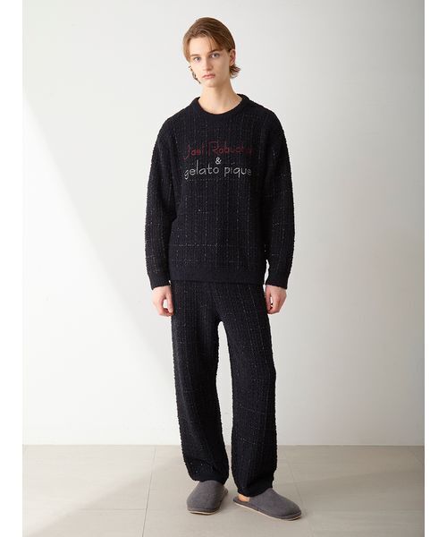 GELATO PIQUE ブラック ルームウェアセット gelato pique が三ツ星フレンチ Joël Robuchon とのコラボレーション