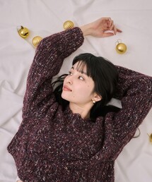 【残りわずか!】バスケットショートニット|細見え/冬服