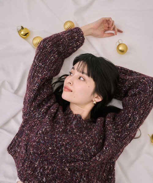 UNITED TOKYO バスケットショートニット　ブラウン UNITED TOKYO バスケットショートニット ブラウン 残りわずか